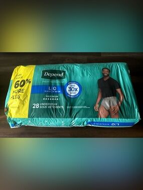 Depend Fresh Protection Lg 28 count Mens Adult Underwear Diaper Incontinence